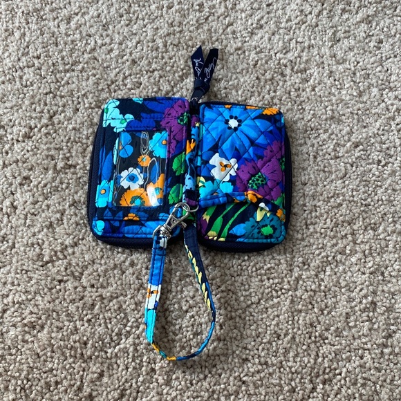 Vera Bradley Midnight Blues Zippered Wallet Wristlet - Picture 4 of 6